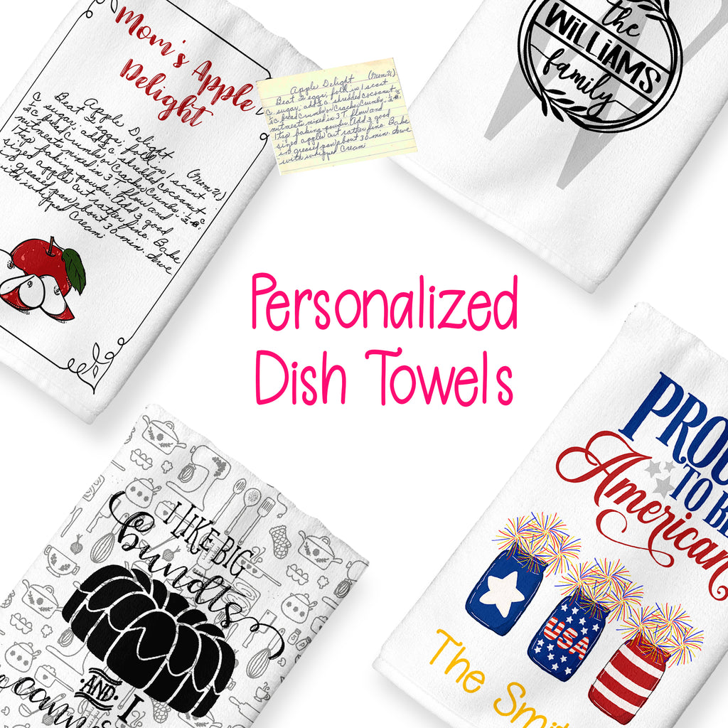 Personalized Dish Towels