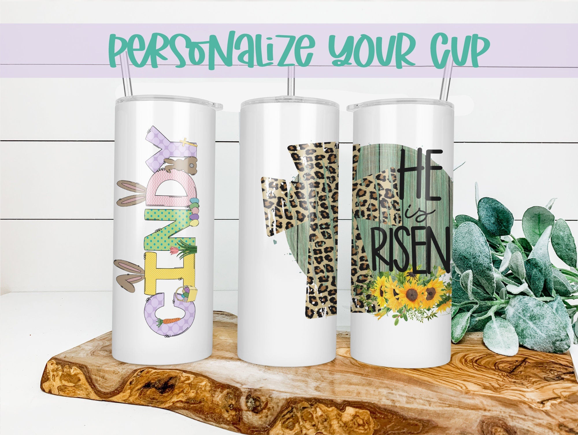  Personalized Easter Tumblers