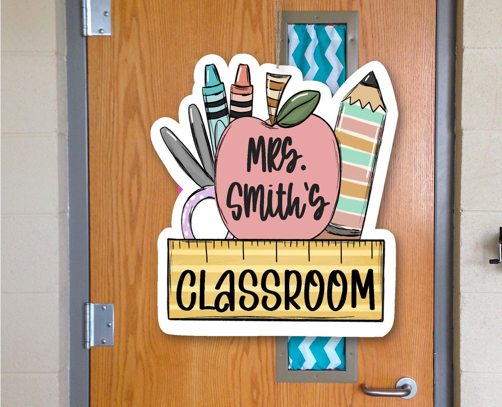 Teacher Name Sign Teacher Appreciation Gift Personalized Teacher Welcome Sign Personalized Classroom Decor Fun Teacher Gift New Teacher